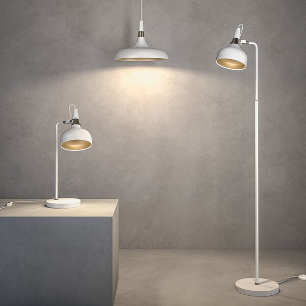 Paulmann Podna lampa Juna STYLE, bijela, visina 158 cm, metal, Bijela, Dnevni boravak/blagovaonica, Metal, Stanite zračeći prema dolje