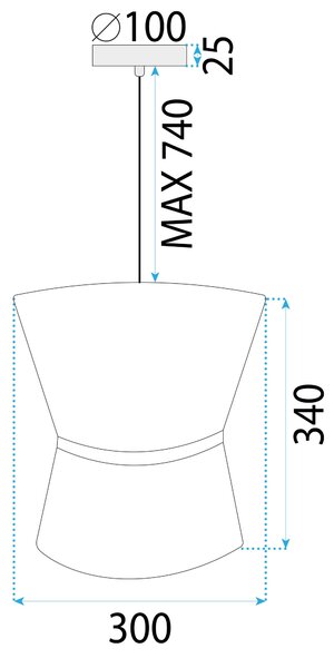 Lampa Viseća APP1504-1CP WHITE