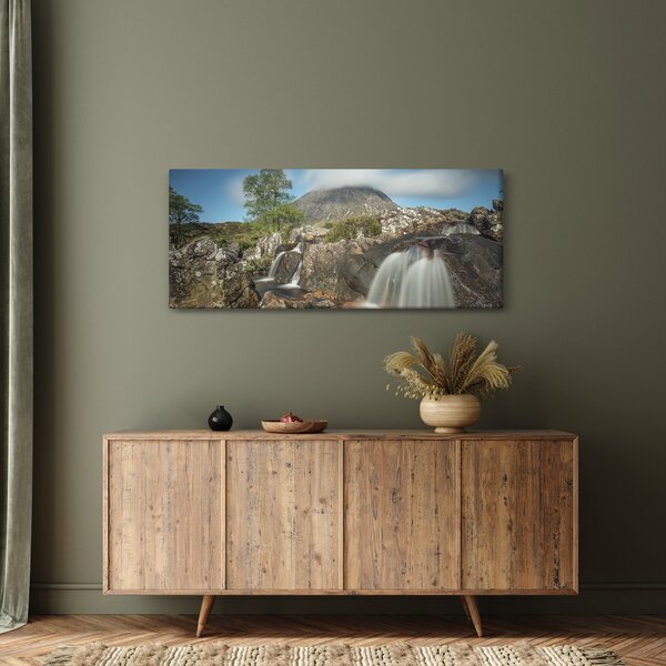 Slika slapova i planina (120x50 cm)