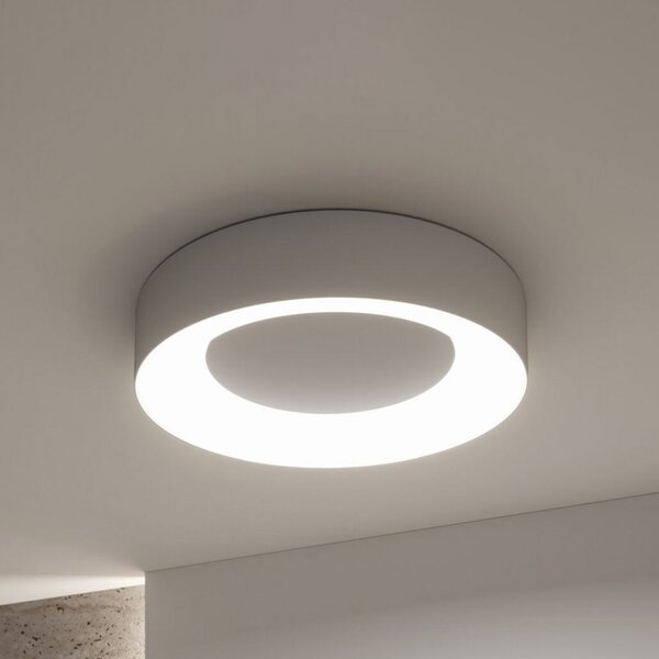 Paulmann Smart LED stropna svjetiljka Casca, aluminij, Ø 40 cm, RGBW, IP44, prigušiva, Metalik, Dnevni boravak/blagovaonica, Metal