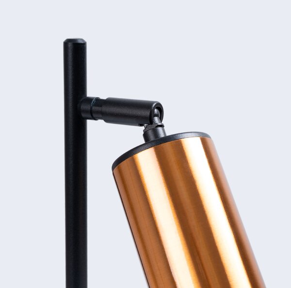 Stolna lampa WINX crna/bakrena