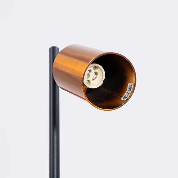 Stolna lampa WINX crna/bakrena