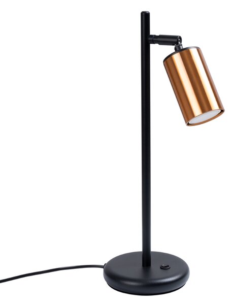 Stolna lampa WINX crna/bakrena