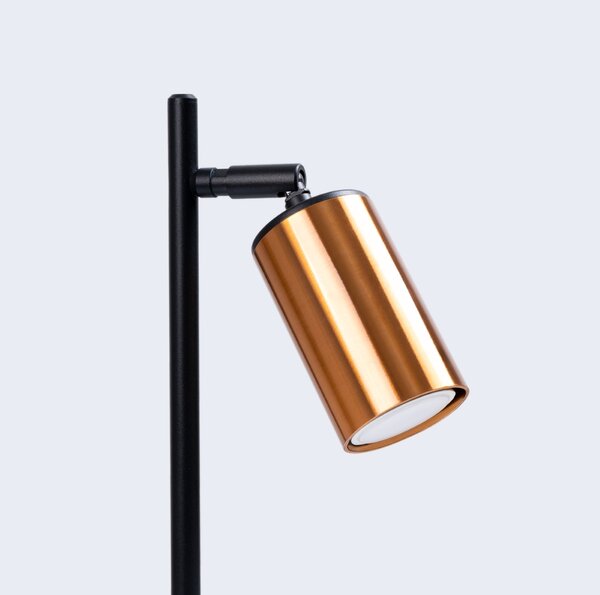 Stolna lampa WINX crna/bakrena