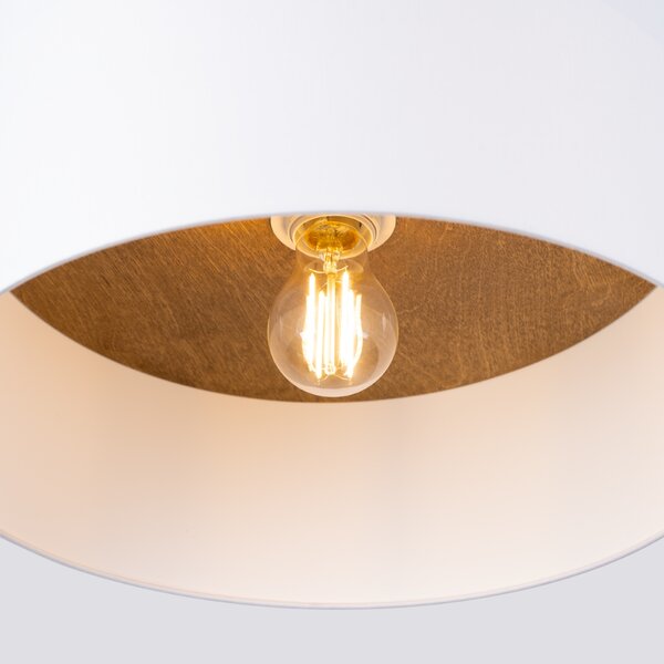 Stropna svjetiljka TELESTO bijela/light brown