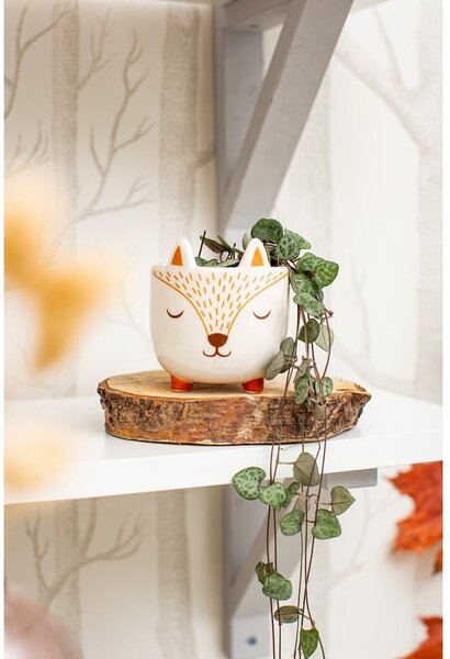 Kamena ukrasna tegla za cvijeće ø 7 cm Woodland Fox – Sass & Belle