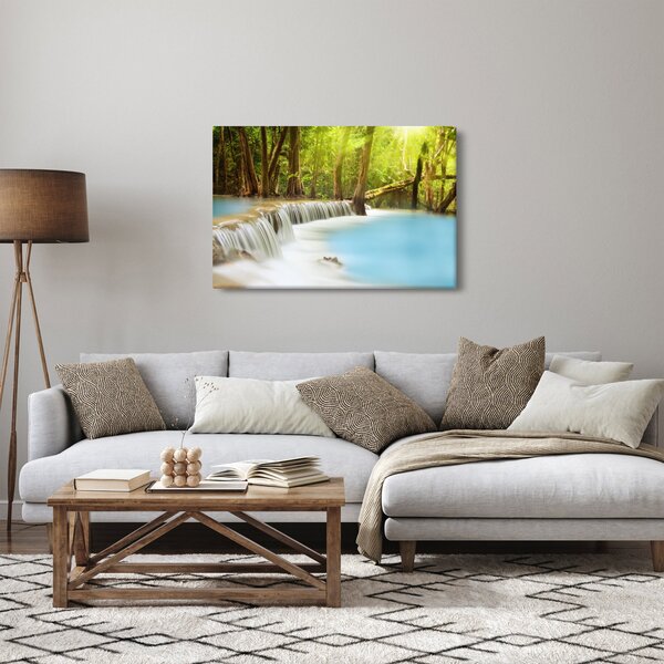 Slika vodopada Huai Mae Kamin u šumi (90x60 cm)
