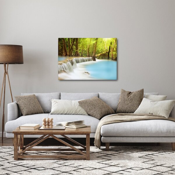 Slika vodopada Huai Mae Kamin u šumi (70x50 cm)