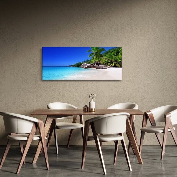 Slika plaže na otoku Praslin (120x50 cm)