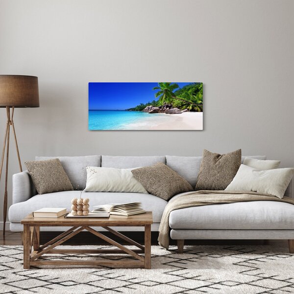 Slika plaže na otoku Praslin (120x50 cm)