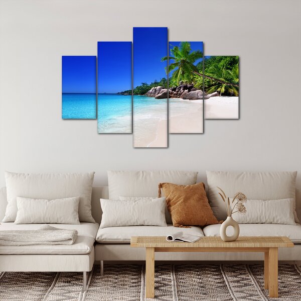 Slika plaže na otoku Praslin (150x105 cm)