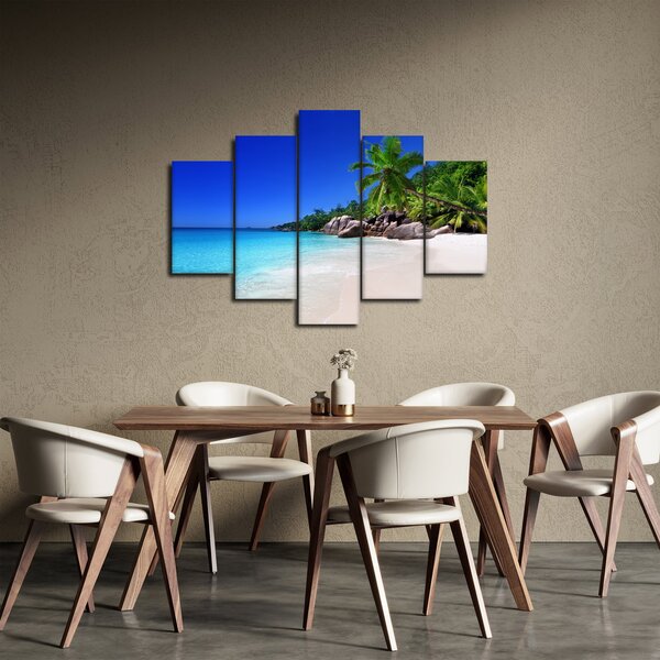 Slika plaže na otoku Praslin (150x105 cm)