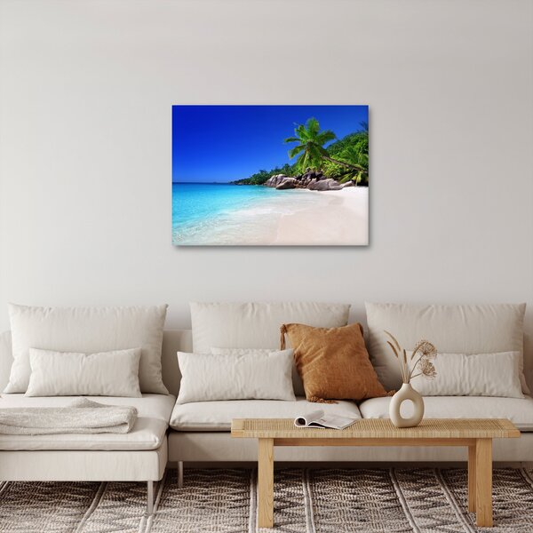 Slika plaže na otoku Praslin (70x50 cm)