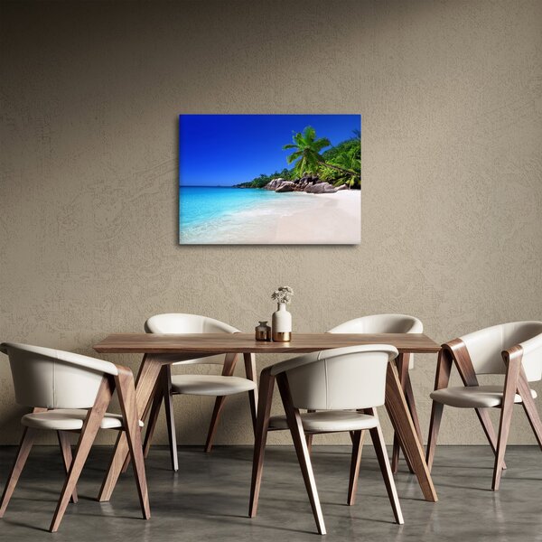 Slika plaže na otoku Praslin (70x50 cm)
