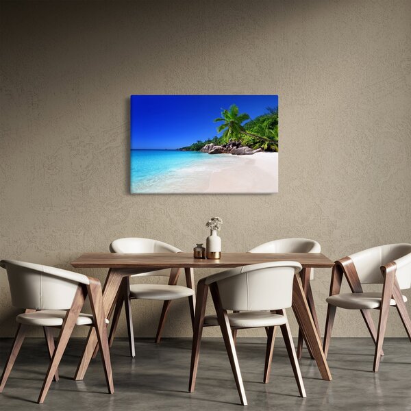 Slika plaže na otoku Praslin (90x60 cm)