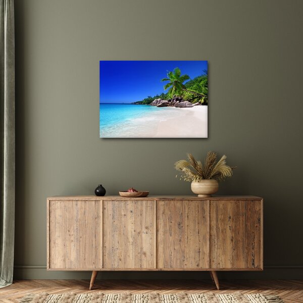 Slika plaže na otoku Praslin (70x50 cm)
