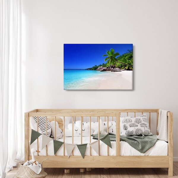 Slika plaže na otoku Praslin (90x60 cm)