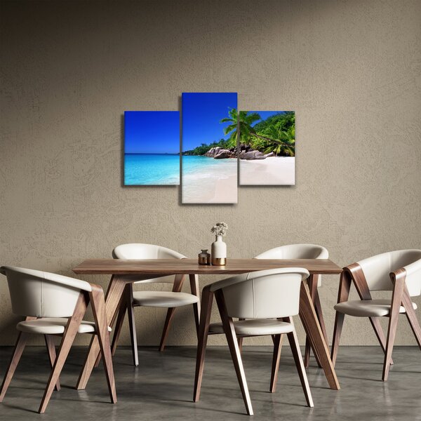 Slika plaže na otoku Praslin (90x60 cm)