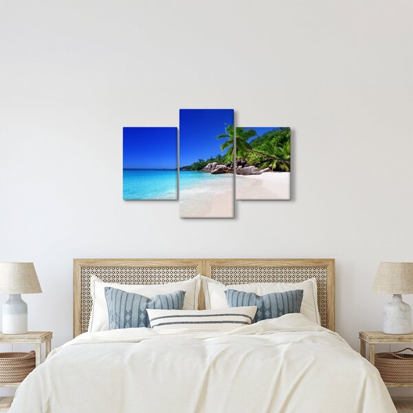Slika plaže na otoku Praslin (90x60 cm)