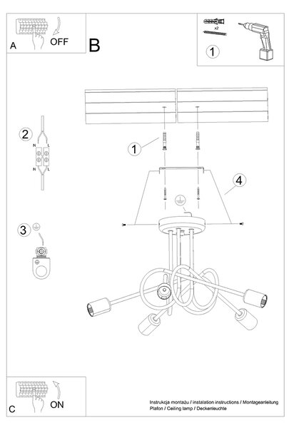 Luster LOOP 5 crna