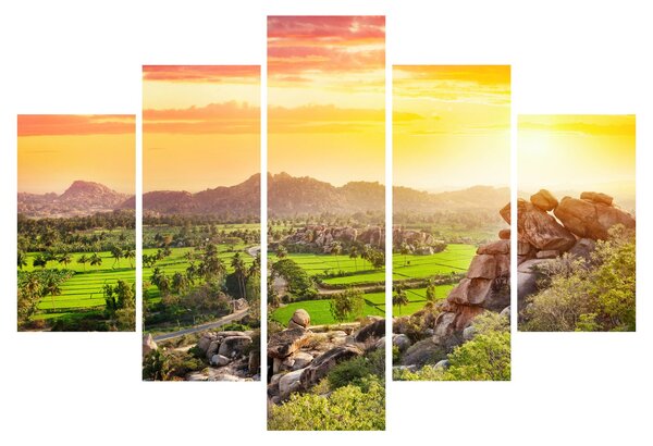 Slika doline Hampi u Indiji (150x105 cm)
