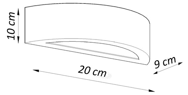 Zidna svjetiljka ceramic ATENA 20