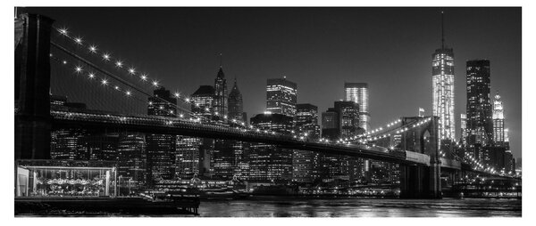 Slika Brooklynskog mosta u New Yorku (120x50 cm)