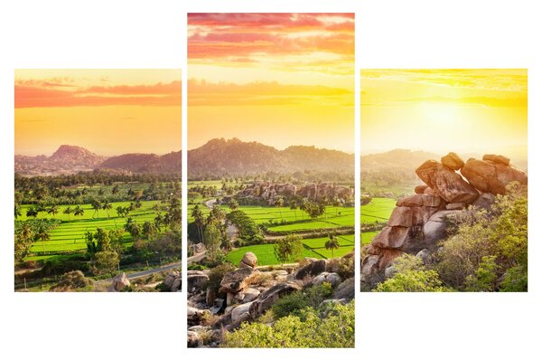 Slika doline Hampi u Indiji (90x60 cm)