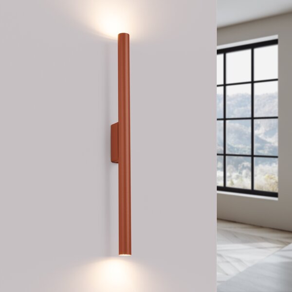 Zidna lampa PASTELO 2 crveni oker