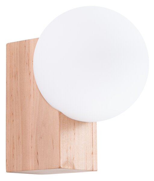 Zidna lampa BULBO prirodno drvo