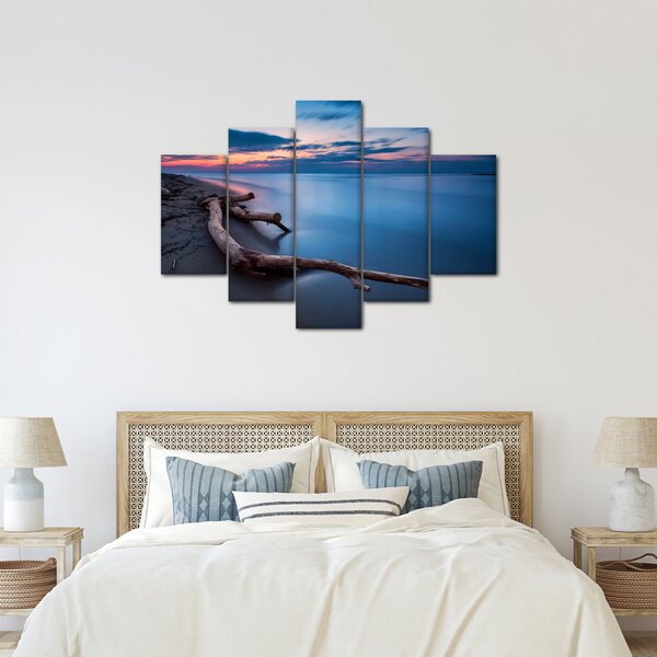 Slika plaže pri zalasku sunca (150x105 cm)