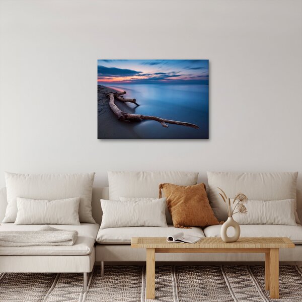 Slika plaže pri zalasku sunca (70x50 cm)