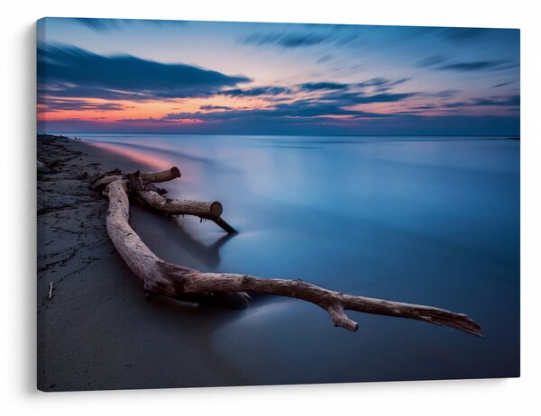 Slika plaže pri zalasku sunca (70x50 cm)