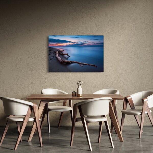Slika plaže pri zalasku sunca (90x60 cm)
