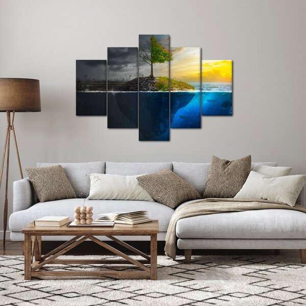 Slika koja prikazuje dvije strane (150x105 cm)