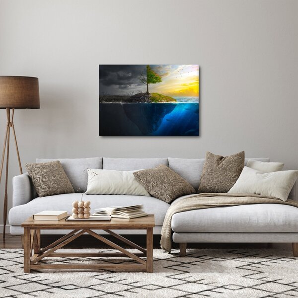 Slika koja prikazuje dvije strane (70x50 cm)