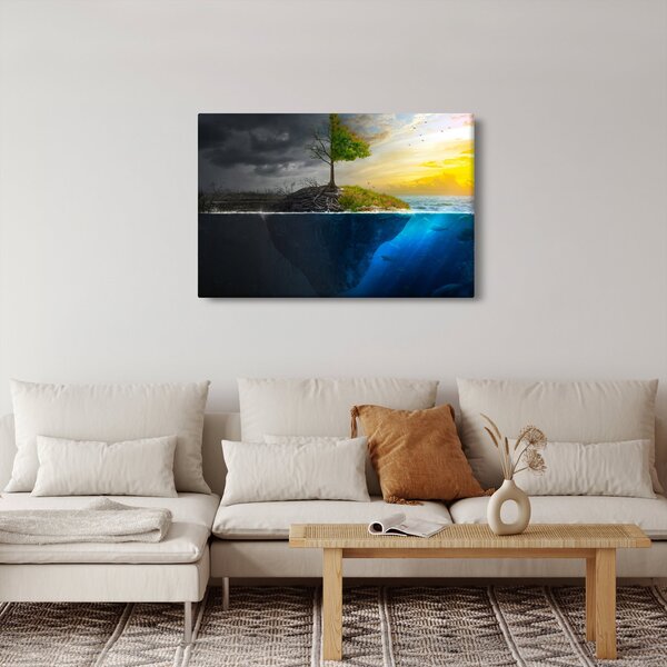 Slika koja prikazuje dvije strane (90x60 cm)