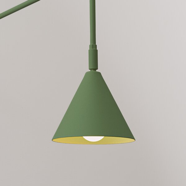 Zidna lampa NOX maslinasto zelena