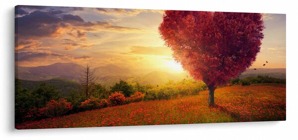 Slika stabla u obliku srca (120x50 cm)