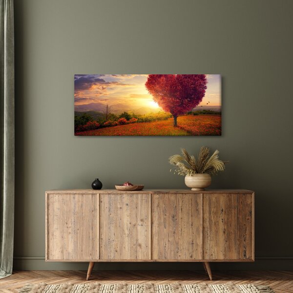 Slika stabla u obliku srca (120x50 cm)