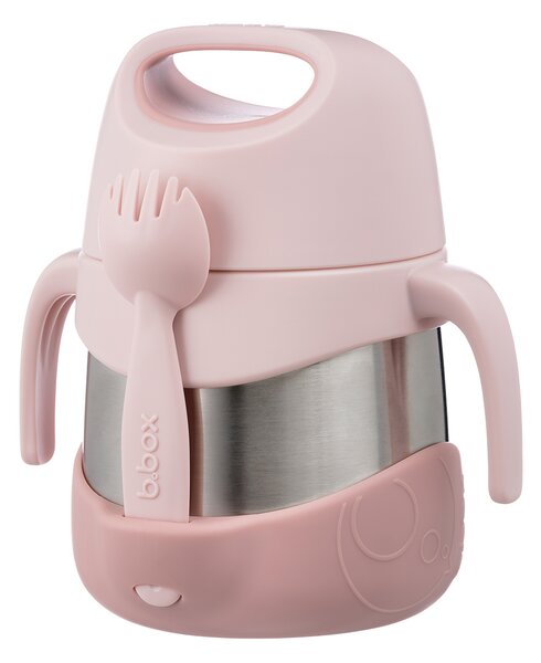 B.box Termo Posuda Za Hranu s vilicom - Blush Crush