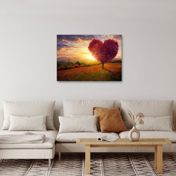 Slika stabla u obliku srca (70x50 cm)