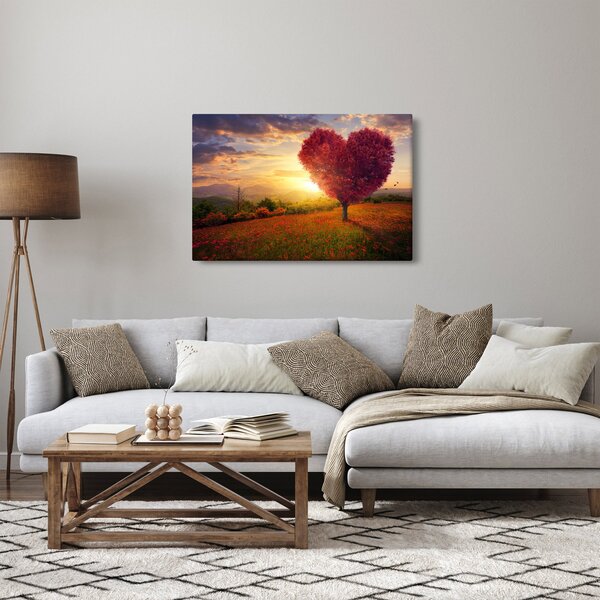 Slika stabla u obliku srca (90x60 cm)