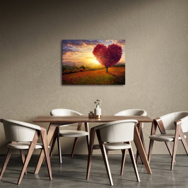 Slika stabla u obliku srca (70x50 cm)