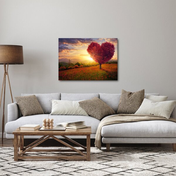 Slika stabla u obliku srca (70x50 cm)