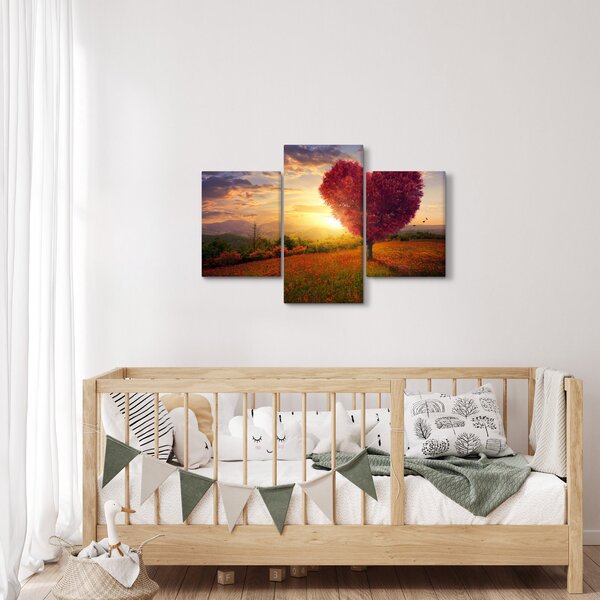 Slika stabla u obliku srca (90x60 cm)