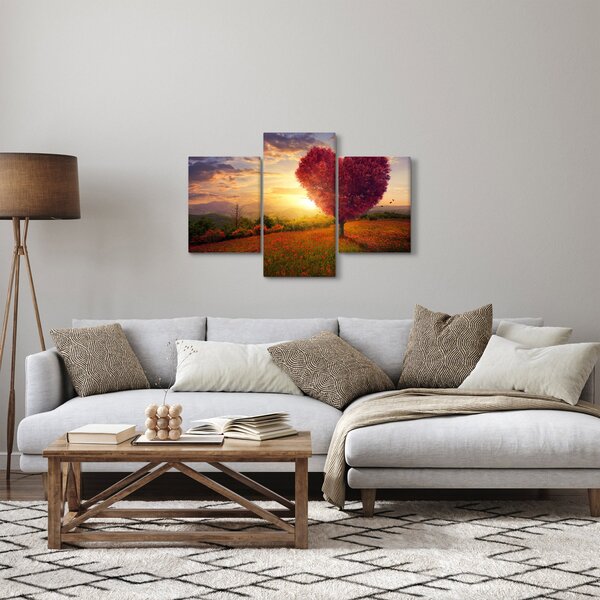 Slika stabla u obliku srca (90x60 cm)