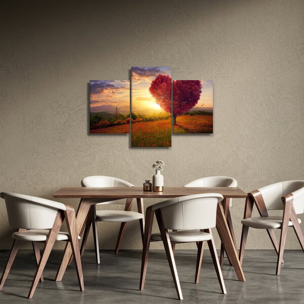 Slika stabla u obliku srca (90x60 cm)