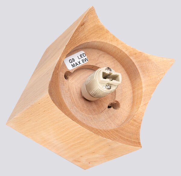 Stropna lampa SOLIS prirodno Drvo