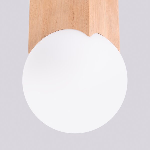 Stropna lampa SOLIS prirodno Drvo